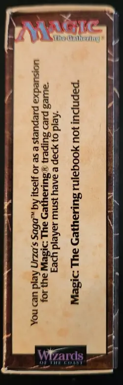 MTG: URZA'S SAGA Tournament Pack box with inserts; NM condition, NO CARDS, 1998 - Image 5