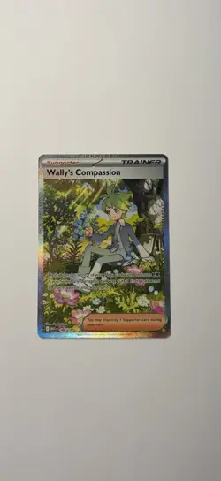 Wally's Compassion 186/132 Me01: Mega Evolution Holo NM Pokemon Card! - Image 1