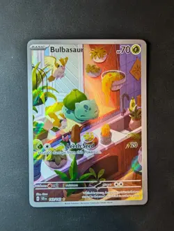 Pokemon TCG Bulbasaur Illustration Card 143/142 Stellar Crown - Image 1