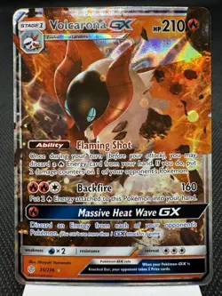 Volcarona GX 35/236 - Ultra Rare Holo - S&M Cosmic Eclipse Pokemon Card MINT - Image 1