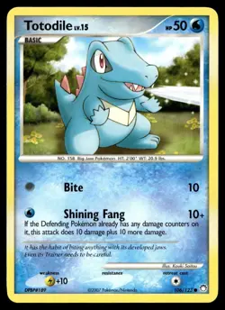 Totodile 106/123 Pokemon Card Mysterious Treasures Common 50 HP NM E19 - Image 1