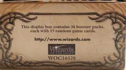 MTG: TEMPEST empty Booster Pack display box; minimal wear, NO CARDS, 1997 - Image 5