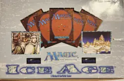 MTG: ICE AGE empty Booster Pack display box; minimal wear, NO CARDS, 1995 - Image 2