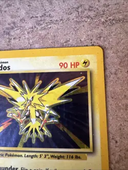 1999 Zapdos Holo Foil Pokemon TCG Base Set Unlimited Rare Card 16/102 HP - Image 3