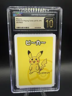 CGC 10 PRISTINE Pikachu Old Maid 2019 Japanese Pokemon Card - Image 1