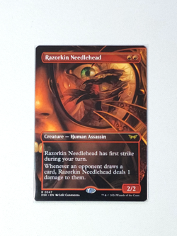MTG Razorkin Needlehead (Borderless) Duskmourn: House of Horror Regular - NM - Image 1