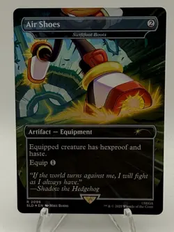 Air Shoes Swiftfoot Boots 2096 Sonic Secret Lair Drop SLD MTG Magic Rainbow Foil - Image 1