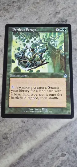 Perilous Forays (Retro Frame) Ravnica Remastered Regular Enchantment MTG NM - Image 1