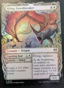 Riling Dawnbreaker (Showcase) 0292 TDM Foil Common Tarkir: Dragonstorm MTG - Image 1