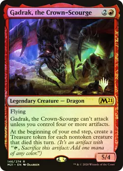 MTG FOIL Gadrak, the Crown-Scourge Promo Pack Core Set 2021 - Promo: - Image 1