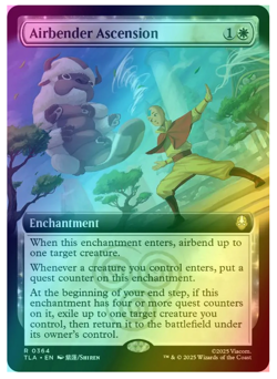 Airbender Ascension - Foil - Extended Art Avatar MTG - Image 1