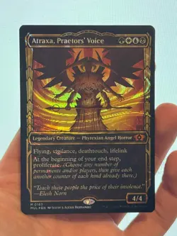 1X HALO FOIL Atraxa, Praetors' Voice SHOWCASE MINT MTG Magic MUL Multiverse EDH - Image 1