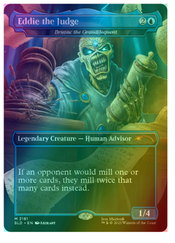 Eddie the Judge - Bruvac the Grandiloquent - Rainbow Foil Secret Lair - Image 1