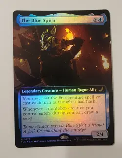 Mtg Avatar The Last Airbender The Blue Spirit Extended Art NM Foil - Image 1