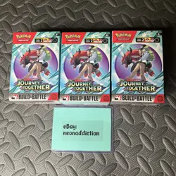 [LOT OF 3] Pokemon TCG Journey Together Build & Battle Box Booster packs SEALED - Image 1