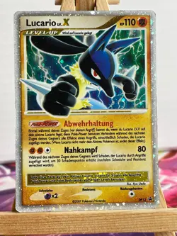 Lucario LV.X DP12 Blackstar Promo Deutsch VG Pokemon - Image 1