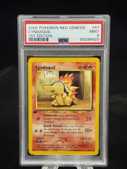 Cyndaquil #57 1st Edition Neo Genesis 2000 Pokemon PSA 9 ?? - Image 1