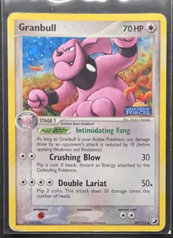 Granbull 39/115 EX Unseen Forces Reverse Holo Pokemon 2005 - Image 1
