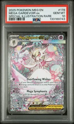 2025 POKEMON MEGA EVOLUTION SPECIAL ILLUSTRATION RARE MEGA GARDEVOIR EX PSA 10 - Image 1