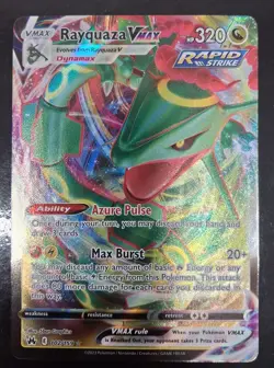 POKEMON RAYQUAZA VMAX 102/159 CROWN ZENITH FULL ART HOLO PACKET TO SLEEVE MINT - Image 1
