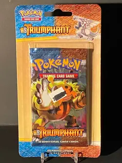Pokemon HGSS Triumphant Blister Pack Factory Sealed (Electivire Pack Art) - Image 1