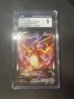 Pokemon Black Star Promo SWSH261 Charizard VMAX Ultra Premium Holo CGC 9 Mint - Image 1