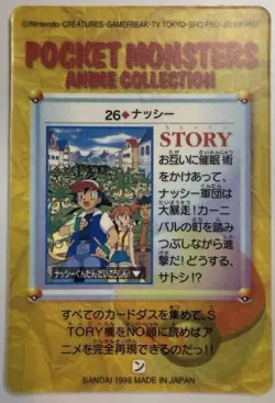 Pocket Monster Anime Raichu/Snorlax/Cubone Bandai Cardass Sticker Pokemon- 1998 - Image 2