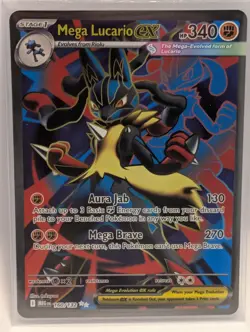 Pokemon TCG Mega Lucario EX Mega Evolutions 160/132 Ultra Rare Full Art Holo NM - Image 1
