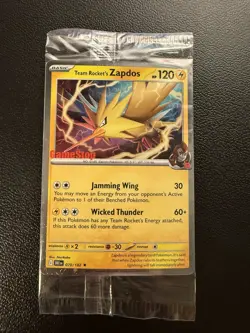 Team Rocket's Zapdos 070/182 Pokemon Destined Rivals GameStop Promo NM - Image 1