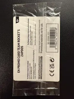 Team Rocket's Zapdos 070/182 Pokemon Destined Rivals GameStop Promo NM - Image 2