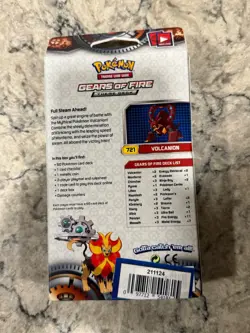 Pokemon XY Steam Siege Gears Of Fire Theme Deck Volcanion New Sealed - Image 2