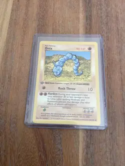 1999 Pokemon Base Set Onix 1st Edition 56/102 - Image 1