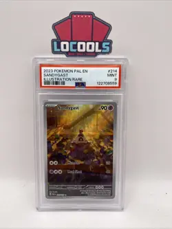 2023 POKEMON PAL EN-PALDEA EVOLVED ILLUSTRATION RARE #214 SANDYGAST PSA 9 - Image 1
