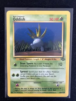 ODDISH 58/64 JUNGLE SET UNLIMITED POKEMON TCG CCG COMMON - Image 1