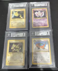 1999 Pokemon First Movie WOTC Black Star Promo Set 4 Slabs BGS 9 (Not PSA) - Image 1