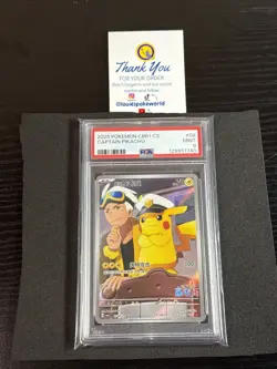 Pokemon Captain Pikachu CBB1 CHINESE Full Art Promo #09 PSA 9 Mint **US SELLER** - Image 1