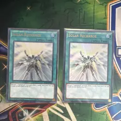 Yugioh! Solar Recharge BLLR-EN045 x2 Ultra Rare 1st Edition NM - Image 1