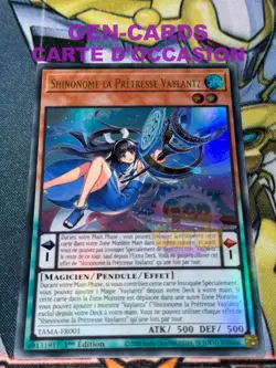 CARTE Yu Gi Oh SHINONOME LA PRESTRESSE VAYLANTZ TAMA-FR001 1ere edition - Image 1