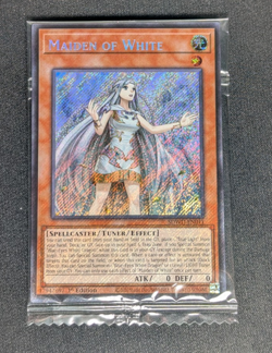 Yugioh SEALED Maiden of White SDWD-EN041 Secret Rare 1st Edition!! - Image 1
