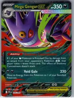 Mega Gengar ex 056/094 ME02: Phantasmal Flames - Pokemon Card - NM - Image 1