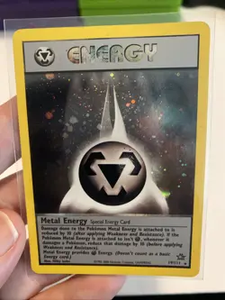 NM Pokemon METAL ENERGY Card NEO GENESIS Set 19/111 Holo Rare WOTC Trainer - Image 1