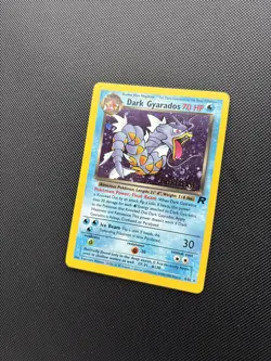 Pokemon Card Team Rocket Dark Gyarados 8/82 HOLO WOTC Prerelease - Image 4