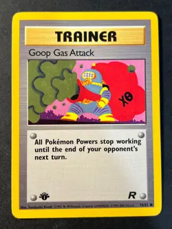 Goop Gas Attack 78/82 1st Edition Rare Team Rocket - Pokemon Card LP B - Image 1