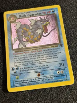 Dark Gyarados 8/82 Team Rocket Holo Rare Pokemon Card WOTC Vintage NM - Image 2