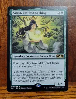 Azusa Lost but Seeking x1 MTG Core 2021 M21 Magic Light Play LP English - Image 1