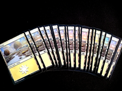 MTG J3 - 25 SAME ART FOIL BASIC LAND OTJ #278 ADAM PAQUETTE PLAINS MATCHED LOT - Image 1