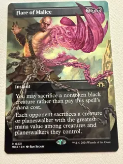 Flare of Malice - MTG NM Free-Cast Removal Instant (MH3) - Image 1