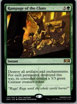 #134 Rampage of the Clans Ravnica Allegiance Rare - Image 1