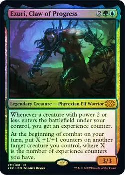 MTG FOIL Ezuri, Claw of Progress - Double Masters 2022 #211 - Image 1