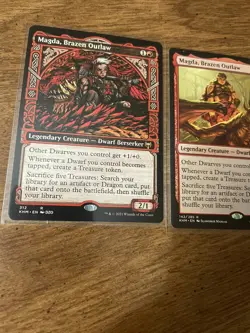 Magda Brazen Outlaw MTG KHM #312 Showcase #142 Lot NP Mint Magic Gathering Cards - Image 1